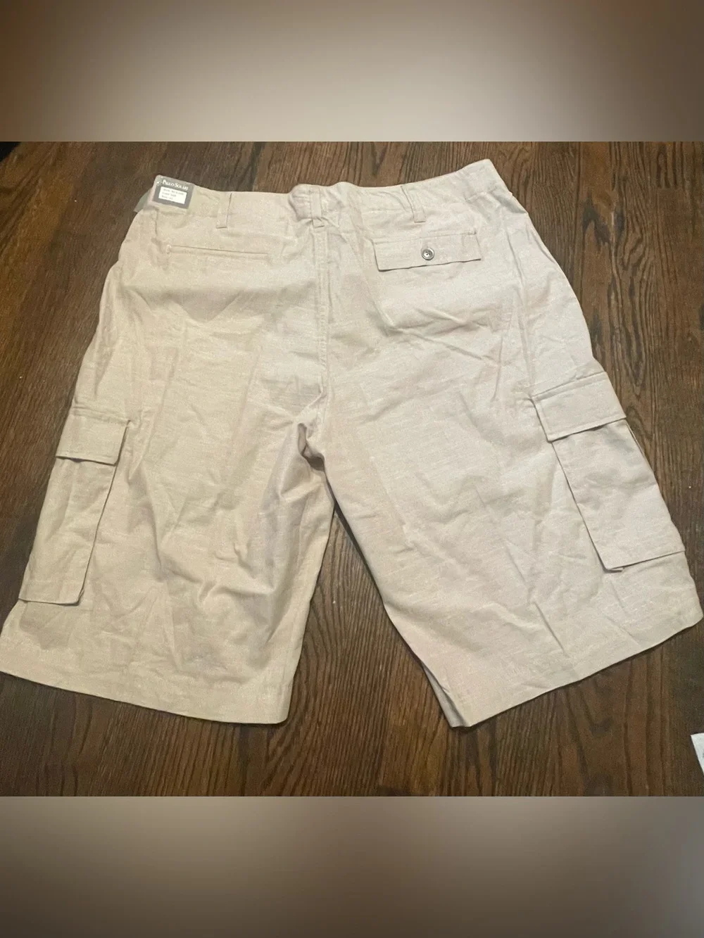 Paulo Solari  casual Men's Cream Cargo Shorts with Utility Pockets size 42  NWT